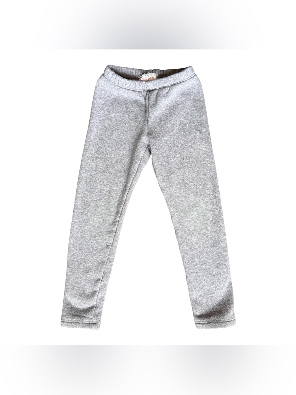 Cat & Jack 4T girls gray pull on fleece lined leggings